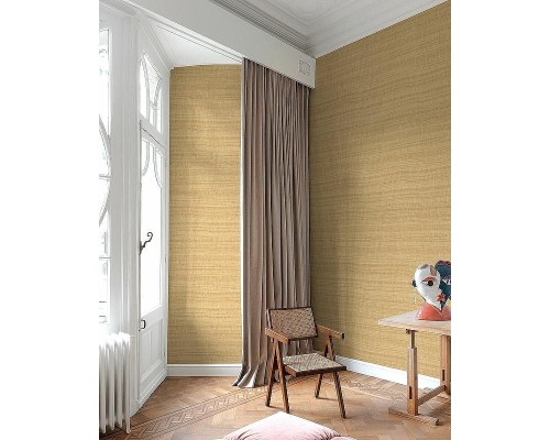 Обои Grandeco Cumaru CU 1005 Винил на флизелине (0,53x10,05) Коричневый/Золото, Линии/Полоса