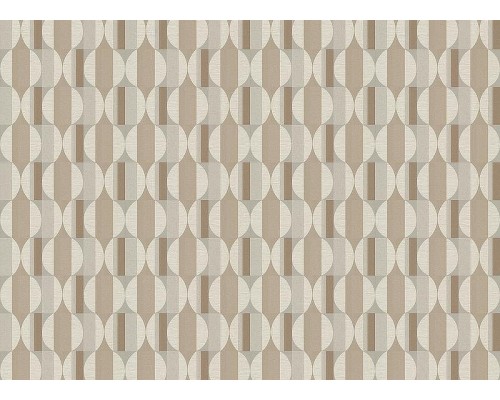 Обои Grandeco Cumaru CU 3109 Винил на флизелине (0,53x10,05) Бежевый/Коричневый/Серый, Геометрия