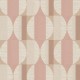 Обои Grandeco Cumaru CU 3113 Винил на флизелине (0,53x10,05) Бежевый/Коричневый/Розовый, Геометрия