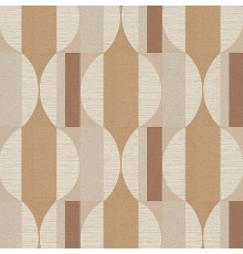 Обои Grandeco Cumaru CU 3105 Винил на флизелине (0,53x10,05) Бежевый/Коричневый, Геометрия