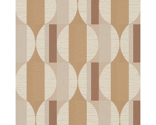 Обои Grandeco Cumaru CU 3105 Винил на флизелине (0,53x10,05) Бежевый/Коричневый, Геометрия