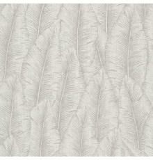Обои Grandeco Cumaru CU 3204 Винил на флизелине (0,53x10,05) Серый, Листья