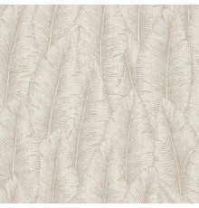 Обои Grandeco Cumaru CU 3201 Винил на флизелине (0,53x10,05) Бежевый/Коричневый, Листья