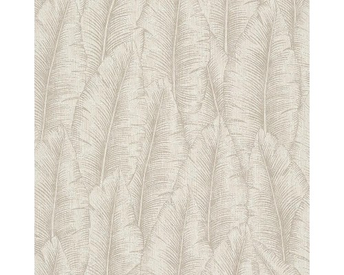 Обои Grandeco Cumaru CU 3201 Винил на флизелине (0,53x10,05) Бежевый/Коричневый, Листья