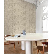 Обои Grandeco Cumaru CU 3203 Винил на флизелине (0,53x10,05) Бежевый/Зеленый, Листья