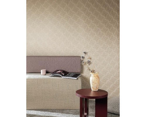 Обои Grandeco Cumaru CU 3313 Винил на флизелине (0,53x10,05) Коричневый, Абстракция/Геометрия