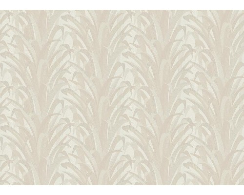 Обои Grandeco Cumaru CU 3001 Винил на флизелине (0,53x10,05) Бежевый/Белый, Листья