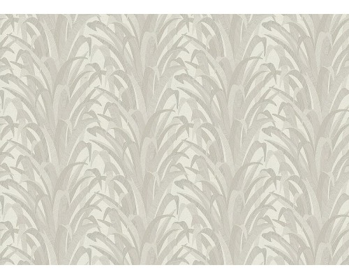 Обои Grandeco Cumaru CU 3004 Винил на флизелине (0,53x10,05) Серый/Белый, Листья