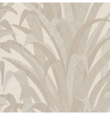 Обои Grandeco Cumaru CU 3009 Винил на флизелине (0,53x10,05) Бежевый/Коричневый, Листья