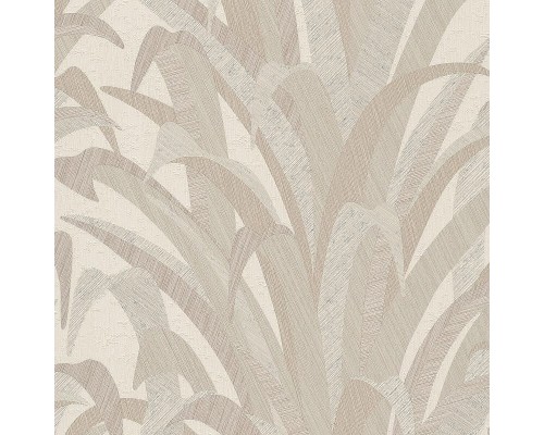Обои Grandeco Cumaru CU 3009 Винил на флизелине (0,53x10,05) Бежевый/Коричневый, Листья
