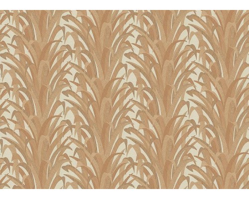 Обои Grandeco Cumaru CU 3011 Винил на флизелине (0,53x10,05) Бежевый/Коричневый, Листья