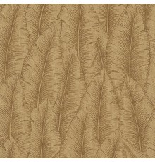 Обои Grandeco Cumaru CU 3205 Винил на флизелине (0,53x10,05) Коричневый, Листья