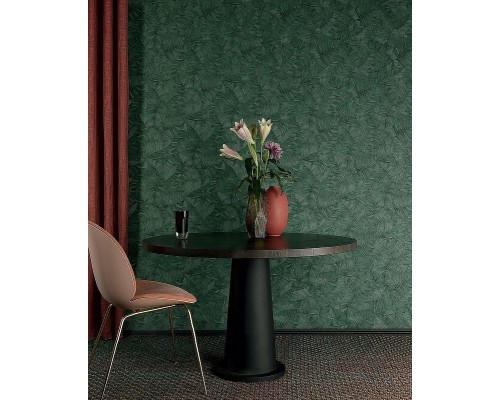 Обои Grandeco Time 2025 TI 2107 Винил на флизелине (1,06x10,05) Зеленый, Листья