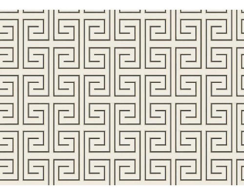 Обои Zambaiti Parati Vision 76001 Винил на флизелине (0,70x10,05) Белый/Черный/Золото, Геометрия