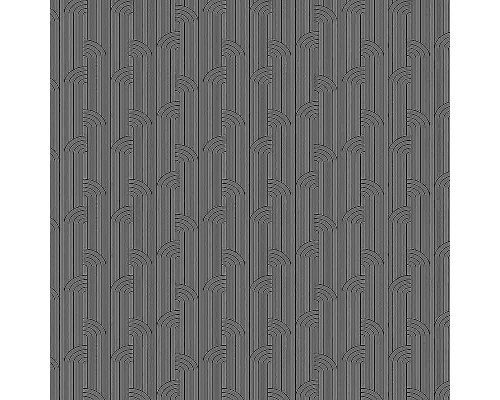 Обои Zambaiti Parati Vision 76005 Винил на флизелине (0,70x10,05) Серый/Черный, Геометрия