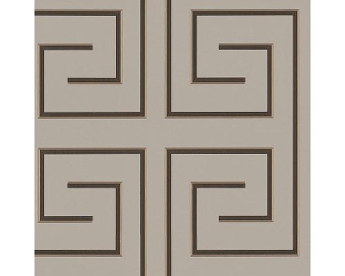 Обои Zambaiti Parati Vision 76014 Винил на флизелине (0,70x10,05) Бежевый/Коричневый/Золото, Геометрия