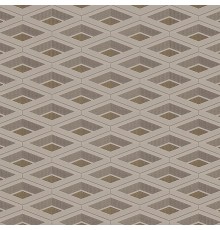 Обои Zambaiti Parati Vision 76016 Винил на флизелине (0,70x10,05) Коричневый/Серый, Геометрия/Ромб