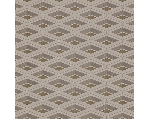 Обои Zambaiti Parati Vision 76016 Винил на флизелине (0,70x10,05) Коричневый/Серый, Геометрия/Ромб