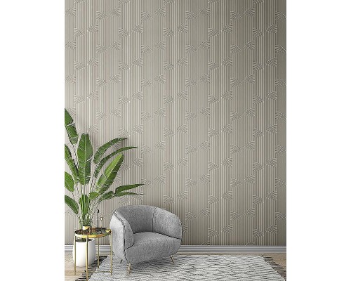 Обои Zambaiti Parati Vision 76018 Винил на флизелине (0,70x10,05) Коричневый, Геометрия