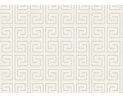 Обои Zambaiti Parati Vision 76021 Винил на флизелине (0,70x10,05) Белый/Серебряный, Геометрия