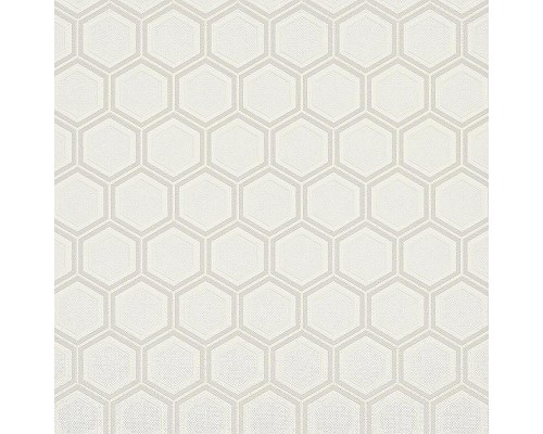 Обои Zambaiti Parati Vision 76022 Винил на флизелине (0,70x10,05) Белый/Бежевый, Геометрия