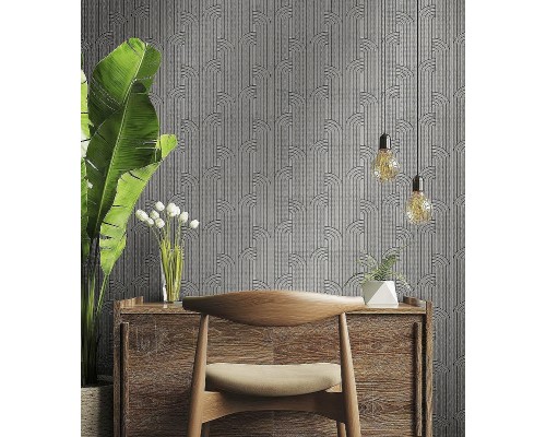 Обои Zambaiti Parati Vision 76024 Винил на флизелине (0,70x10,05) Белый, Геометрия