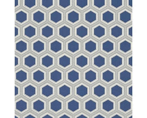 Обои Zambaiti Parati Vision 76045 Винил на флизелине (0,70x10,05) Синий/Серый/Серебряный, Геометрия