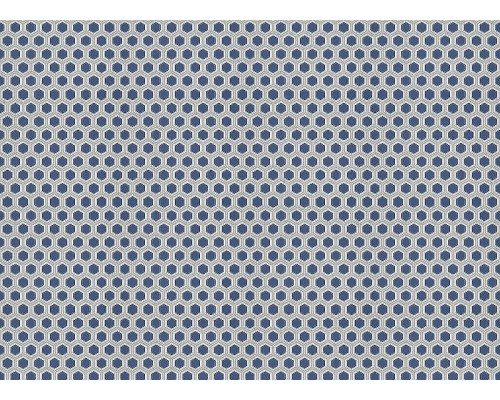 Обои Zambaiti Parati Vision 76045 Винил на флизелине (0,70x10,05) Синий/Серый/Серебряный, Геометрия