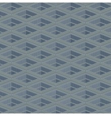 Обои Zambaiti Parati Vision 76050 Винил на флизелине (0,70x10,05) Голубой/Синий/Серебряный, Геометрия/Ромб