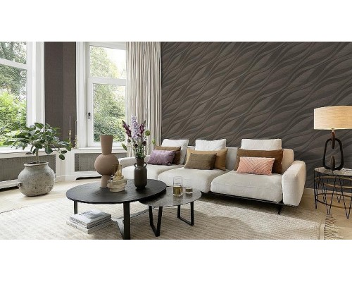 Обои RASCH Sky Lounge 608007 Винил на флизелине (0,53x10,05) Коричневый, Абстракция