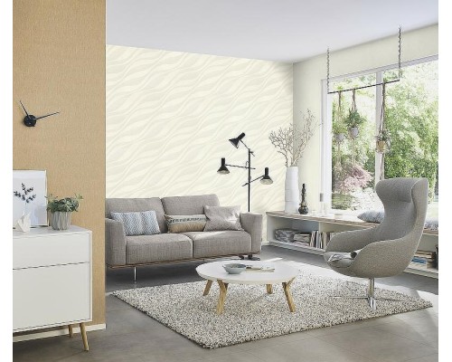 Обои RASCH Sky Lounge 608014 Винил на флизелине (0,53x10,05) Бежевый, Абстракция