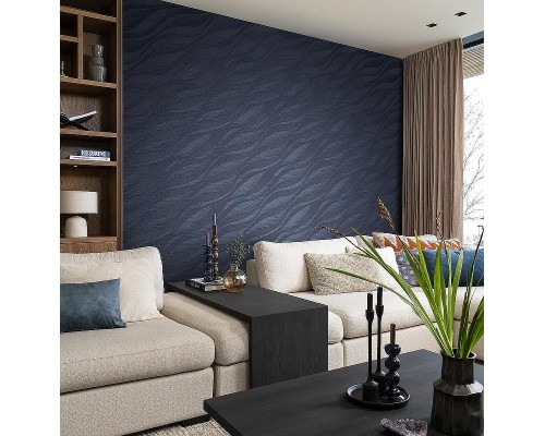 Обои RASCH Sky Lounge 608076 Винил на флизелине (0,53x10,05) Синий, Абстракция