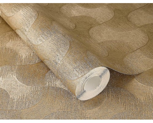 Обои RASCH Sky Lounge 608151 Винил на флизелине (0,53x10,05) Коричневый, Однотонный