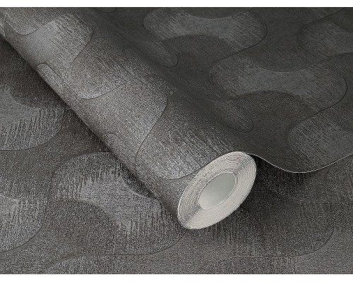 Обои RASCH Sky Lounge 608168 Винил на флизелине (0,53x10,05) Серый, Однотонный