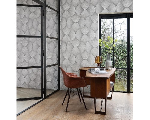 Обои RASCH Sky Lounge 608212 Винил на флизелине (0,53x10,05) Серый, Абстракция