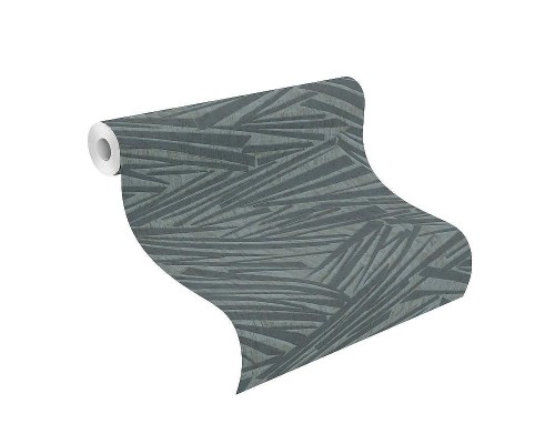 Обои RASCH Sky Lounge 608359 Винил на флизелине (0,53x10,05) Зеленый/Серый, Геометрия