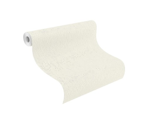 Обои RASCH Sky Lounge 608632 Винил на флизелине (0,53x10,05) Бежевый/Белый, Однотонный