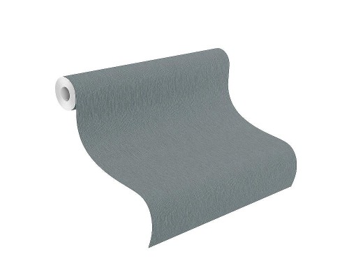 Обои RASCH Sky Lounge 608687 Винил на флизелине (0,53x10,05) Синий/Зеленый, Однотонный