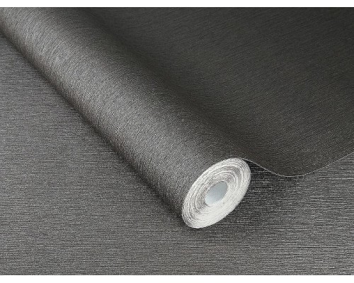 Обои RASCH Sky Lounge 608694 Винил на флизелине (0,53x10,05) Серый/Черный, Однотонный