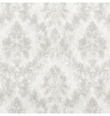 Обои Fipar Felicita R 23305 Винил на флизелине (1,06x10,05) Серый/Серебряный/Белый, Дамаск