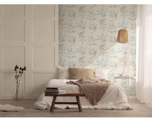 Обои Marburg Essentiell 34707 Винил на флизелине (0,53x10,05) Бежевый/Коричневый/Серый, Листья