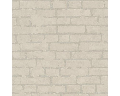 Обои Marburg Essentiell 34611 Винил на флизелине (0,53x10,05) Серый/Серебряный, Кирпич