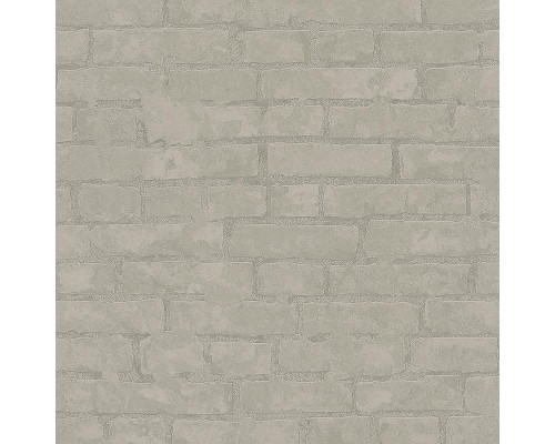 Обои Marburg Essentiell 34613 Винил на флизелине (0,53x10,05) Серый/Серебряный, Кирпич