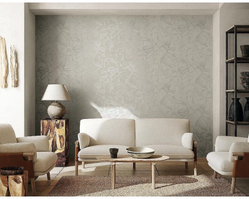 Обои Marburg Essentiell 34614 Винил на флизелине (0,53x10,05) Серый/Коричневый/Серебряный, Абстракция/Штукатурка