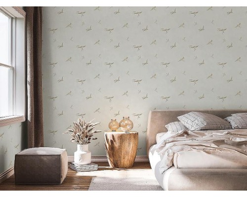 Обои Marburg Essentiell 34791 Винил на флизелине (0,53x10,05) Бежевый/Коричневый, Птицы