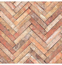 Обои Marburg Essentiell 34786 Винил на флизелине (0,53x10,05) Красный/Оранжевый, Геометрия/Под дерево