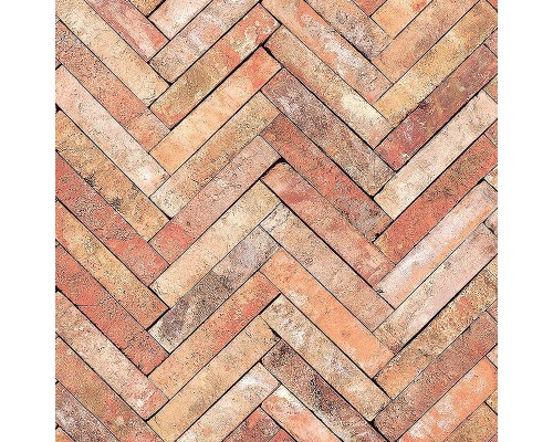 Обои Marburg Essentiell 34786 Винил на флизелине (0,53x10,05) Красный/Оранжевый, Геометрия/Под дерево