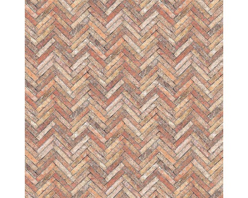 Обои Marburg Essentiell 34786 Винил на флизелине (0,53x10,05) Красный/Оранжевый, Геометрия/Под дерево