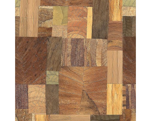 Панно Marburg Essentiell 34794 Винил на флизелине (1,59x2,7) Бежевый/Коричневый/Зеленый, Геометрия/Листья/Под дерево