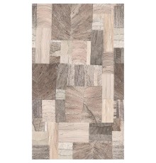 Панно Marburg Essentiell 34796 Винил на флизелине (1,59x2,7) Бежевый/Розовый/Серый, Геометрия/Листья/Под дерево